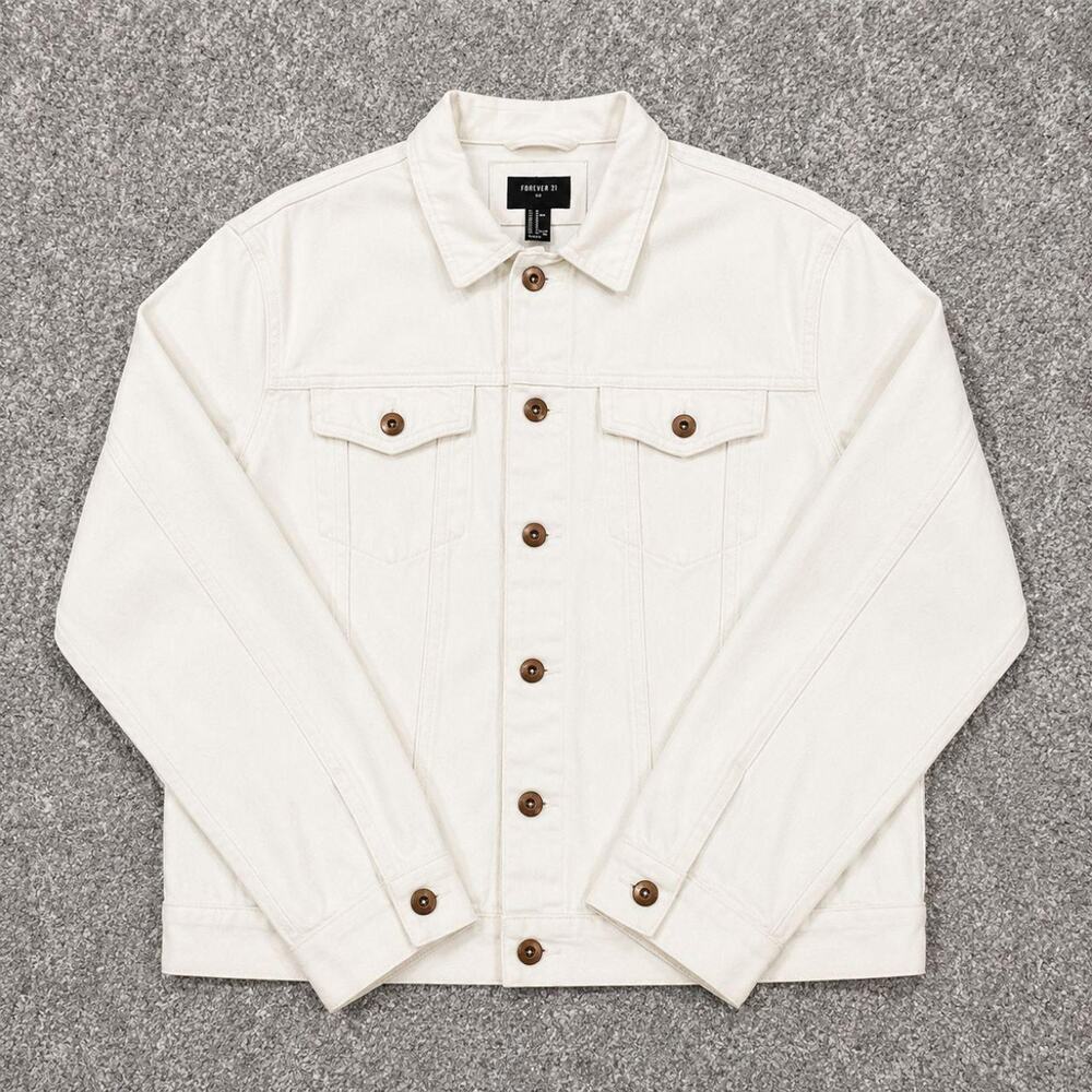 Vintage white relaxed denim